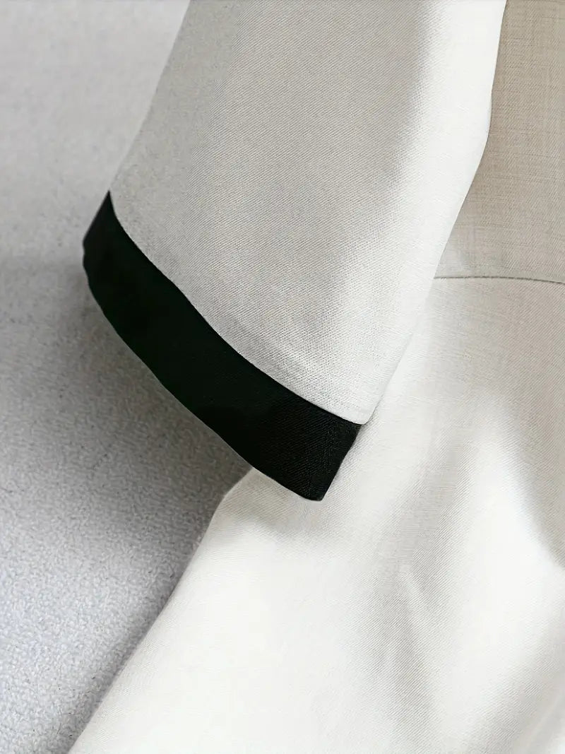 Jet Black Navy Two-Piece Co-ord Set for Women